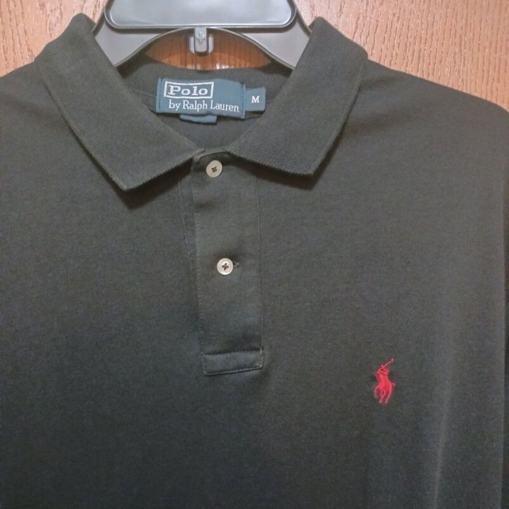 Polo (Ralph Lauren)-(Black)-(Pre-owned)-(Size M)-$25 .00 - Picture 4 of 4